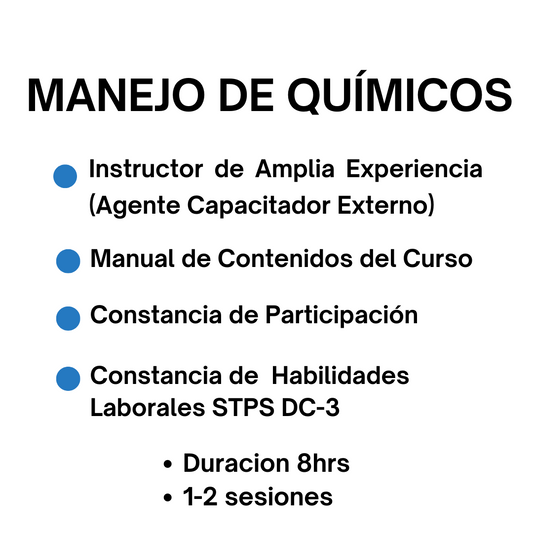 Manejo de quimicos